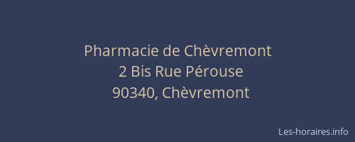 Pharmacie de Chèvremont