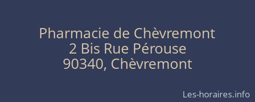 Pharmacie de Chèvremont