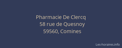 Pharmacie De Clercq