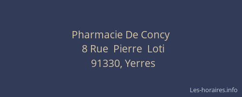 Pharmacie De Concy