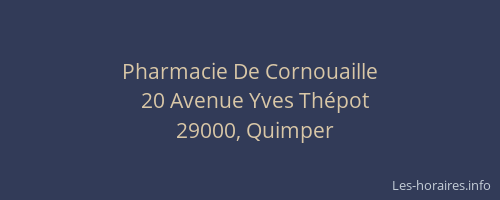 Pharmacie De Cornouaille
