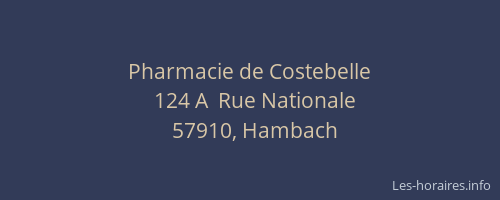 Pharmacie de Costebelle