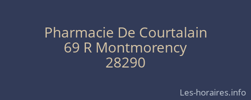 Pharmacie De Courtalain