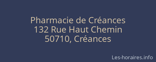 Pharmacie de Créances