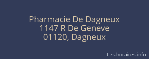 Pharmacie De Dagneux