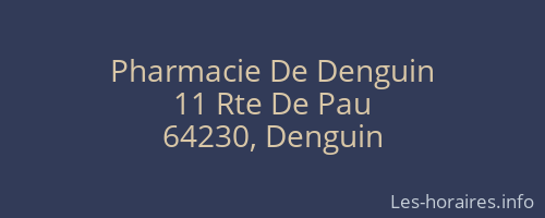 Pharmacie De Denguin
