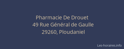 Pharmacie De Drouet
