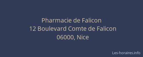 Pharmacie de Falicon