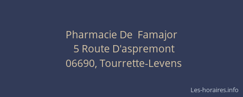 Pharmacie De  Famajor