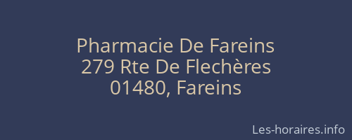 Pharmacie De Fareins