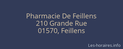 Pharmacie De Feillens