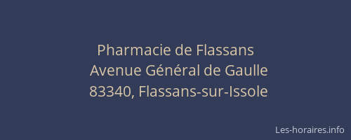 Pharmacie de Flassans