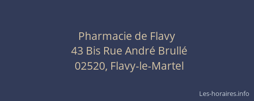 Pharmacie de Flavy