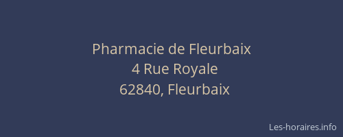 Pharmacie de Fleurbaix