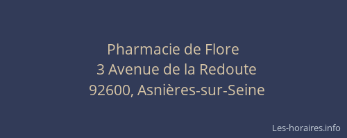 Pharmacie de Flore