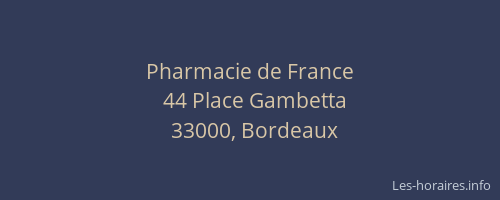 Pharmacie de France