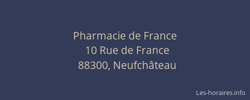 Pharmacie de France