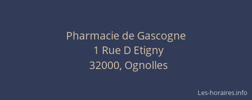 Pharmacie de Gascogne