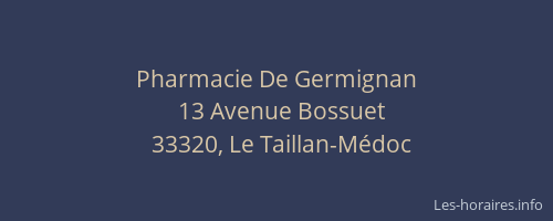 Pharmacie De Germignan