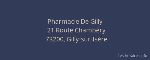 Pharmacie De Gilly