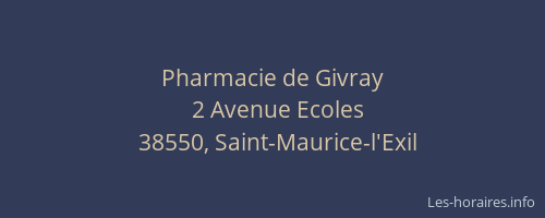 Pharmacie de Givray
