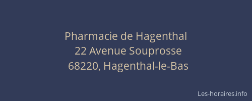 Pharmacie de Hagenthal