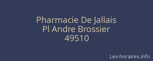 Pharmacie De Jallais