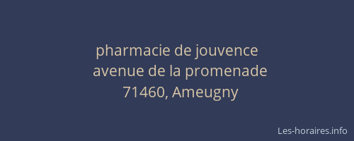 pharmacie de jouvence