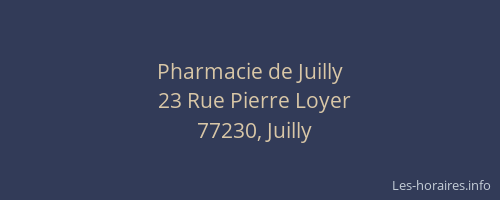 Pharmacie de Juilly