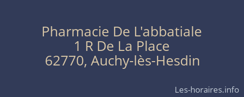 Pharmacie De L'abbatiale