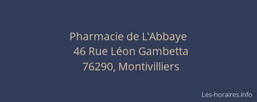 Pharmacie de L'Abbaye