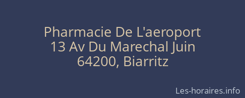 Pharmacie De L'aeroport