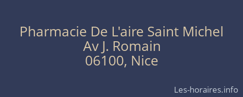 Pharmacie De L'aire Saint Michel