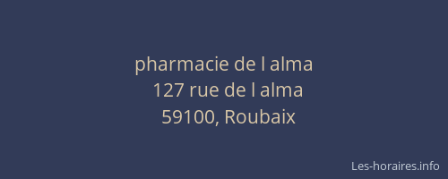 pharmacie de l alma