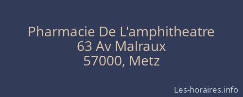 Pharmacie De L'amphitheatre