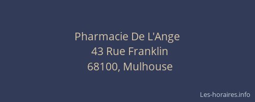 Pharmacie De L'Ange