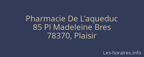 Pharmacie De L'aqueduc