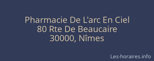 Pharmacie De L'arc En Ciel