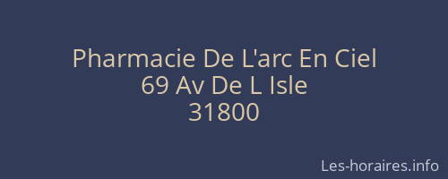 Pharmacie De L'arc En Ciel