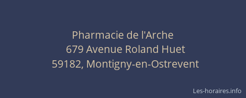 Pharmacie de l'Arche