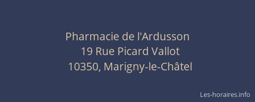 Pharmacie de l'Ardusson