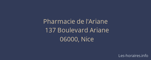 Pharmacie de l'Ariane