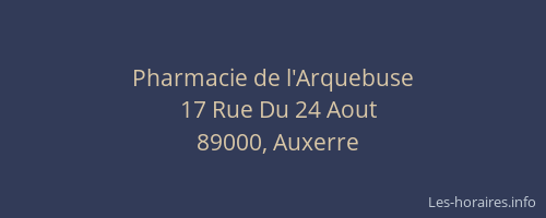 Pharmacie de l'Arquebuse