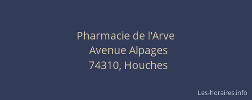 Pharmacie de l'Arve
