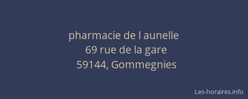 pharmacie de l aunelle