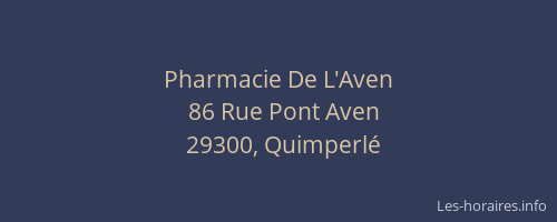 Pharmacie De L'Aven