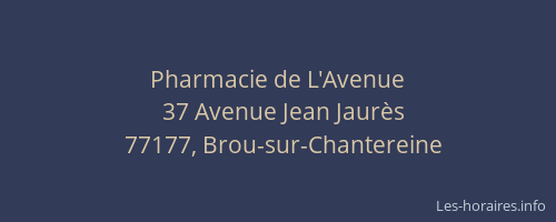 Pharmacie de L'Avenue