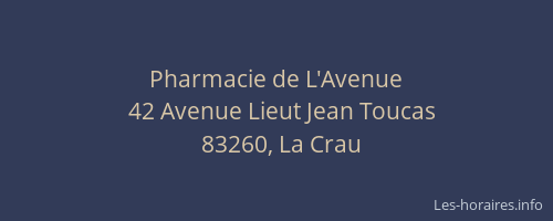 Pharmacie de L'Avenue