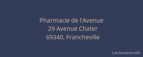 Pharmacie de l'Avenue