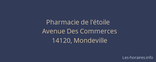 Pharmacie de l'étoile